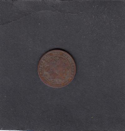 Beschrijving: 1 Cent WILLEM III large o